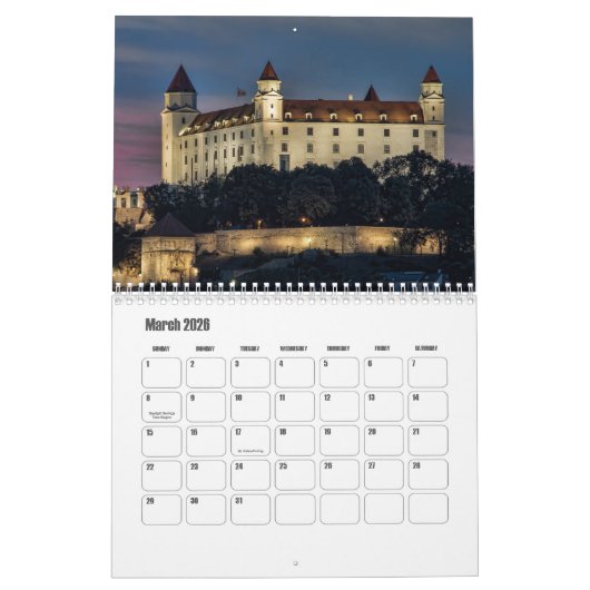 Bratislava-Slovakia Calendar Kalender (Mar 2026)