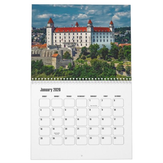 Bratislava-Slovakia Calendar Kalender (Jan 2026)