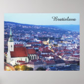 Bratislava Slovakia City Travel Photo Poster (Voorkant)