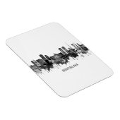 Bratislava Slovakia Skyline BW Magneet (Rechterzijde)