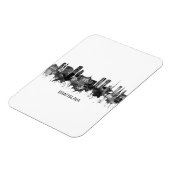 Bratislava Slovakia Skyline BW Magneet (Linkerzijde)