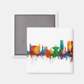 Bratislava Slovakia Skyline Magneet (Voorkant / Achterkant)