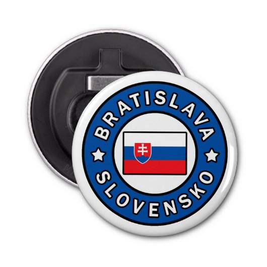 Bratislava Slovensko Button Flesopener (Voorkant)