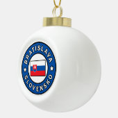Bratislava Slovensko Keramische Bal Ornament (Rechts)