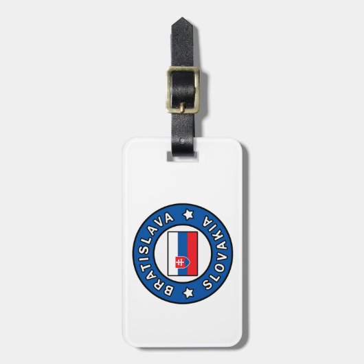 Bratislava Slowakije Bagagelabel (Voorkant verticaal)