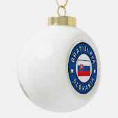 Bratislava Slowakije Keramische Bal Ornament (Links)
