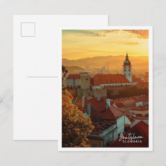 Bratislava Slowakije Kunst reizen beroemde plek Briefkaart (Voorkant / Achterkant)