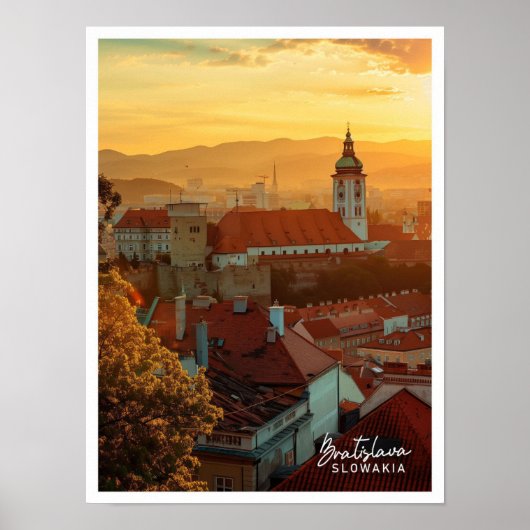 Bratislava Slowakije Kunst reizen beroemde plek Poster (Voorkant)