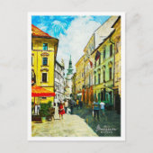 Bratislava Slowakije Mooie olieverfschilderij Briefkaart (Voorkant)