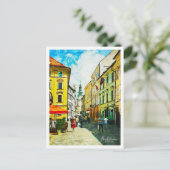 Bratislava Slowakije Mooie olieverfschilderij Briefkaart (Staand voorkant)