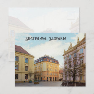 Bratislava Slowakije oud stadsplein, Reis Foto Briefkaart