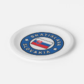 Bratislava Slowakije Papieren Bordje (Gekanteld)