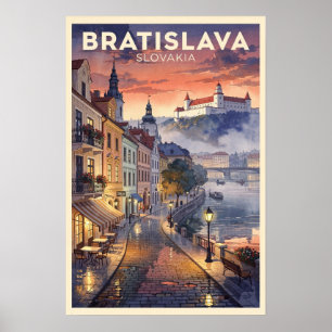 Bratislava Slowakije Reis uit het verleden Poster