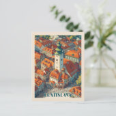  Bratislava Slowakije Reizen, Oude stadstoren Briefkaart (Staand voorkant)