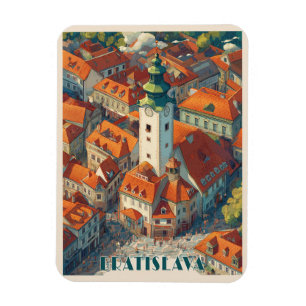  Bratislava Slowakije Reizen, Oude stadstoren Magneet