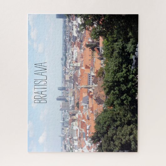 bratislava stad groen legpuzzel (Verticaal)