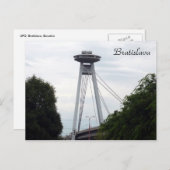 bratislava UFO-brug Briefkaart (Voorkant / Achterkant)