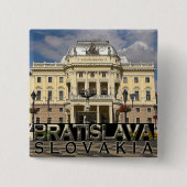 Bratislava Vierkante Button 5,1 Cm (Voorkant)