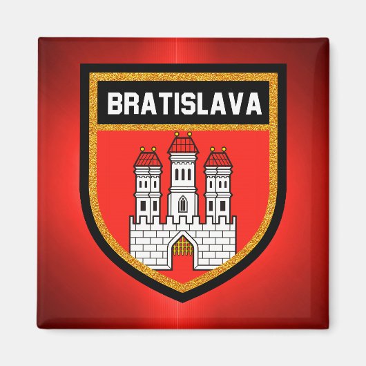 Bratislava vlag magneet (Voorkant)