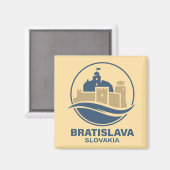 Bratislave Slovakia Europe Magneet (Voorkant / Achterkant)