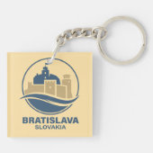 Bratislave Slovakia Europe Sleutelhanger (Achterkant)