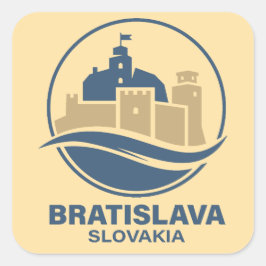 Bratislave Slovakia Europe Vierkante Sticker