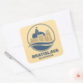 Bratislave Slovakia Europe Vierkante Sticker (Envelop)
