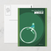 Brattleboro Circus Arts - Wonderlijke Wielen Briefkaart (Voorkant / Achterkant)
