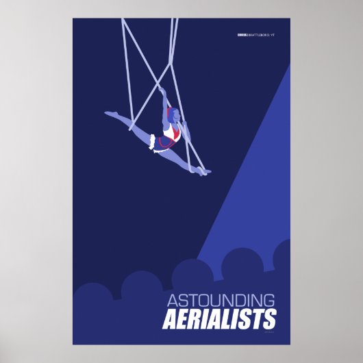 Brattleboro Circus Poster Series - Aerialisten (Voorkant)