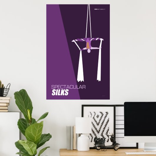 Brattleboro Circus Poster Series - Silks (Thuiskantoor)