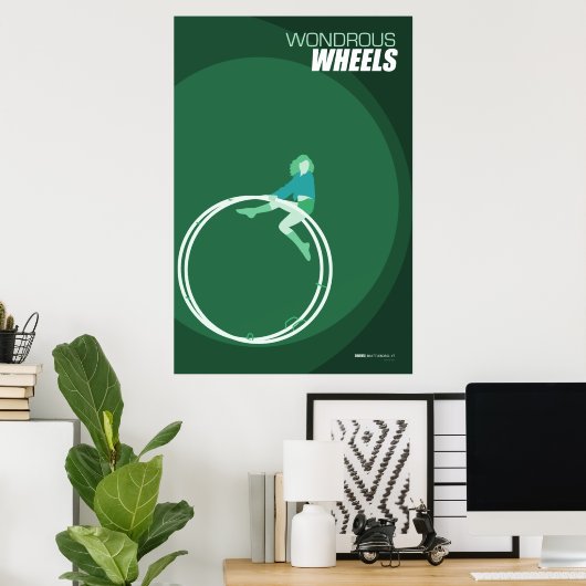 Brattleboro Circus Poster Series - Wheels (Thuiskantoor)