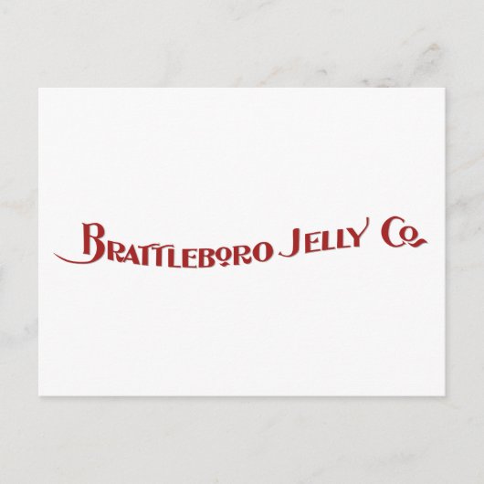 Brattleboro Jelly Company Briefkaart (Voorkant)