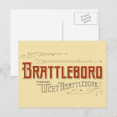 Brattleboro, met inbegrip van het Briefkaart van (Voorkant / Achterkant)