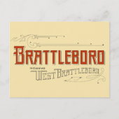 Brattleboro, met inbegrip van het Briefkaart van (Voorkant)
