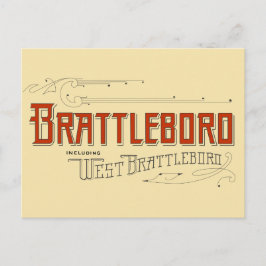 Brattleboro, met inbegrip van het Briefkaart van