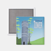 Brattleboro Retreat Tower Magnet (Voorkant / Achterkant)