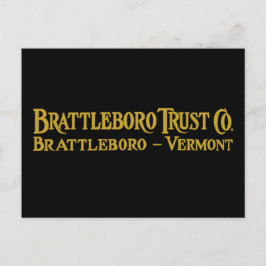 Brattleboro Trust Co., 1918 Logo Briefkaart