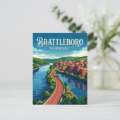 Brattleboro Verenigde Staten Briefkaart (Staand voorkant)