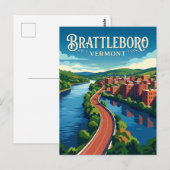 Brattleboro Verenigde Staten Briefkaart (Voorkant / Achterkant)