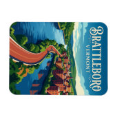 Brattleboro Verenigde Staten Magneet (Horizontaal)