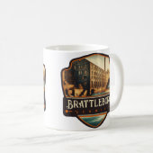 Brattleboro, Vermont | Antiek Koffiemok (Voorkant rechts)