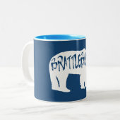 Brattleboro Vermont Beer Tweekleurige Koffiemok (Voorkant links)