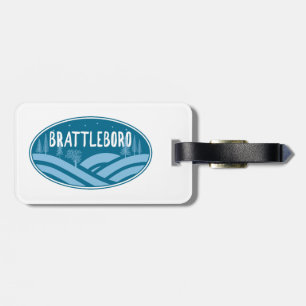 Brattleboro Vermont Buiten Bagagelabel
