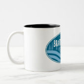 Brattleboro Vermont Buiten Tweekleurige Koffiemok (Links)