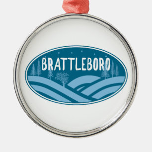 Brattleboro Vermont Buitenactiviteiten Metalen Ornament