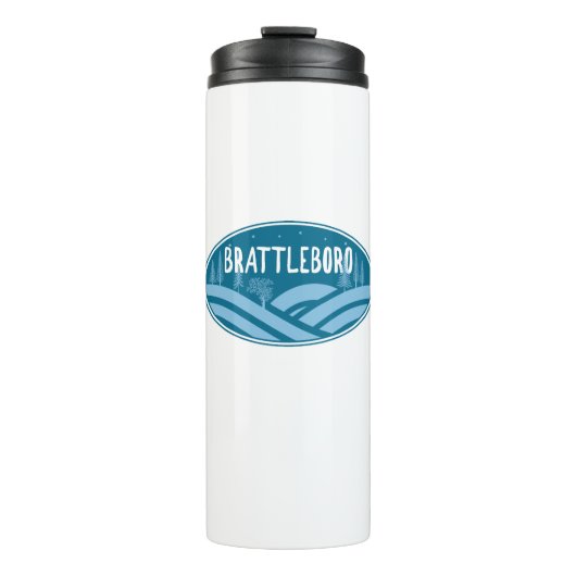 Brattleboro Vermont Buitenactiviteiten Thermosbeker (Voorkant)