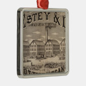 Brattleboro Vermont Metalen Ornament (Rechts)