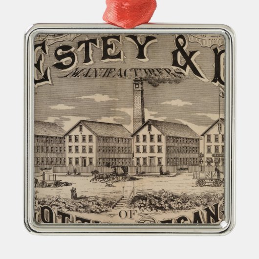 Brattleboro Vermont Metalen Ornament (Voorkant)
