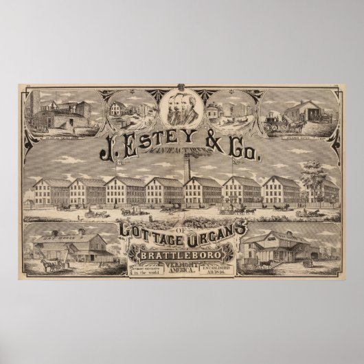 Brattleboro Vermont Poster (Voorkant)