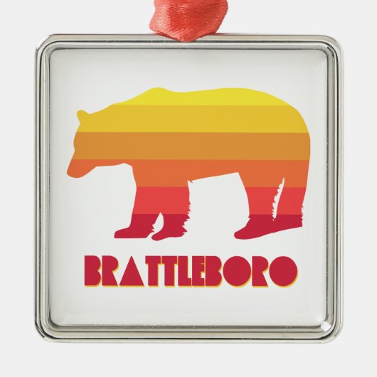 Brattleboro Vermont Rainbow-Beer Metalen Ornament (Voorkant)